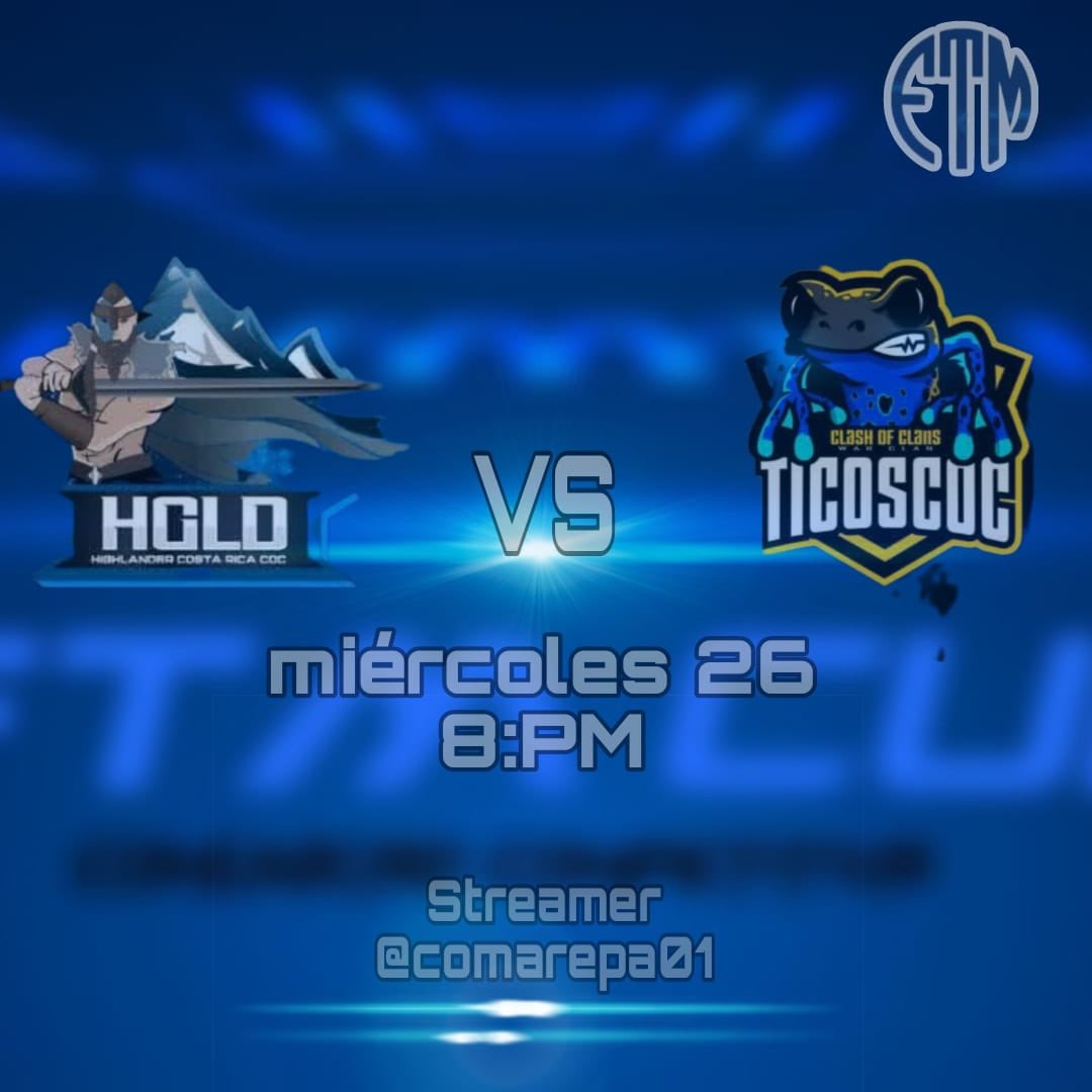 Comarepa (@comarepa01) on Twitter photo 🏆🏆FTM CUP 🏆🏆🏆
Doble enfrentamiento el día de hoy a partir de las 7 pm (CR/MEX)
1️⃣<a href="/Clan_PitufosCR/">Los Pitufos</a> VS @AttackDracko 7 pm
2️⃣<a href="/HIGLANDER2020/">@#HIGHLANDER #@</a> VS <a href="/TicosCoc/">Ticos COC</a> 8 pm
En mi canal de Twitch 😊 (link aquí abajo)
#streamer #twitchstreamer #ClashOfClans #torneo <a href="/Arek_Force/">Arek Force</a> 🏆🏆FTM CUP 🏆🏆🏆
Doble enfrentamiento el día de hoy a partir de las 7 pm (CR/MEX)
1️⃣<a href="/Clan_PitufosCR/">Los Pitufos</a> VS @AttackDracko 7 pm
2️⃣<a href="/HIGLANDER2020/">@#HIGHLANDER #@</a> VS <a href="/TicosCoc/">Ticos COC</a> 8 pm
En mi canal de Twitch 😊 (link aquí abajo)
#streamer #twitchstreamer #ClashOfClans #torneo <a href="/Arek_Force/">Arek Force</a>
