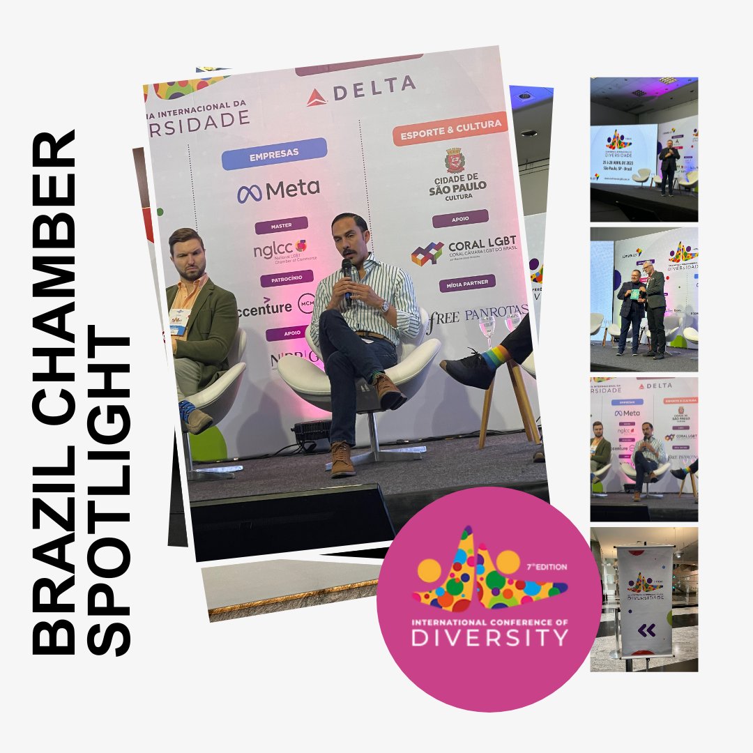 Brazilian LGBT Chamber of Commerce and Tourism's International Diversity Conference is in full swing! Erasmo Sanchez Herrera, NGLCC Global Director and NGLCC Co-Founder & President, Justin Nelson helped get the day started in São Paulo. #nglcc #lgbtbiz #Brazil #inclusion