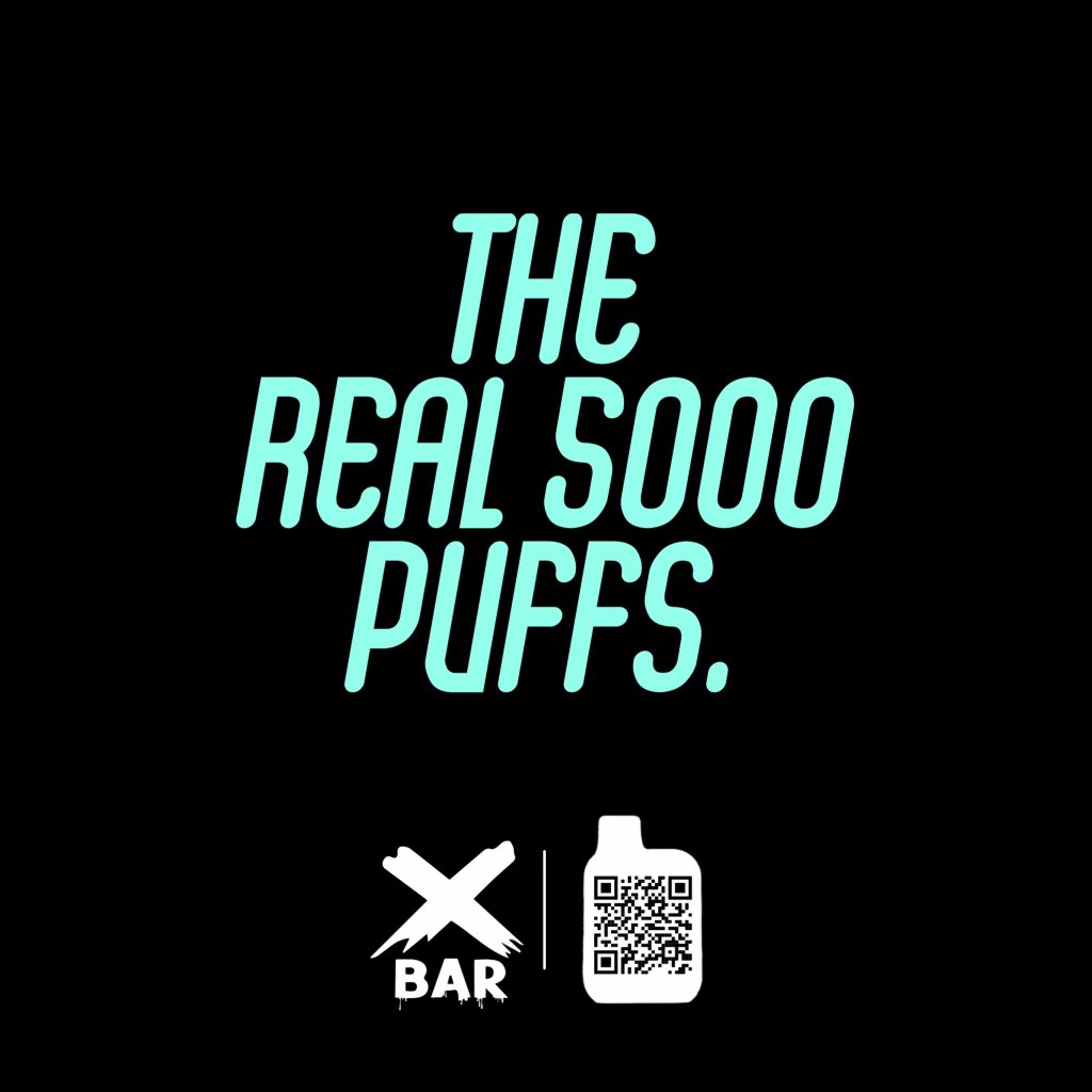 Xbarvapeofficia's tweet photo. 5000 puffs? More like 5000 reasons to never put this Xbar down 💨👌
#xbarvapes #5000puffs #thereal5000puffs https://t.co/dN6eO24Lyn