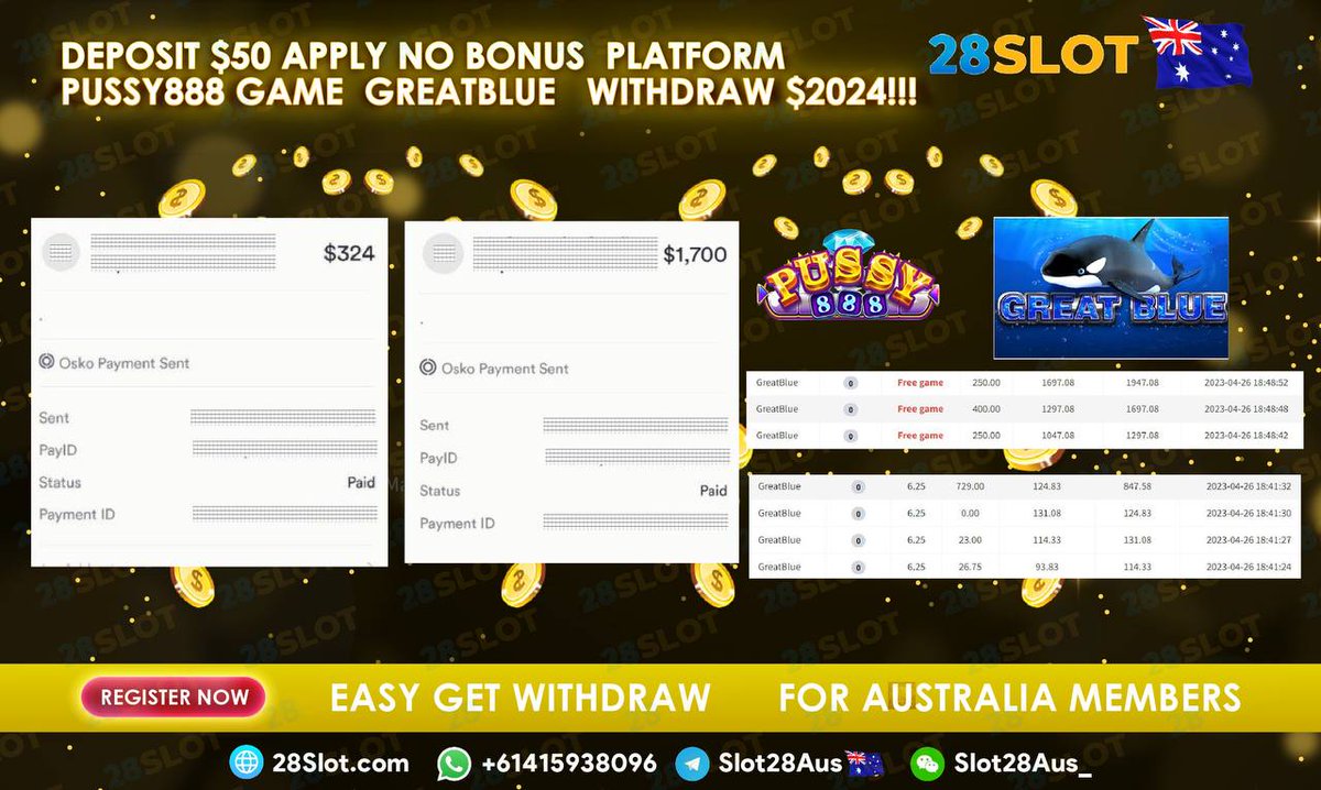 28SLOTAUS's tweet photo. 📷 28Slot AUS 
📷 WhatsApp : https://t.co/qvVJ1GT7Q1
📷Telegram : https://t.co/iYptv8BAGR #28slot #OnlineCasino #slots #pokies #virtualcasino #onlinebetting #OnlineSlots #gamblingonline https://t.co/ZMzsDMEuEn