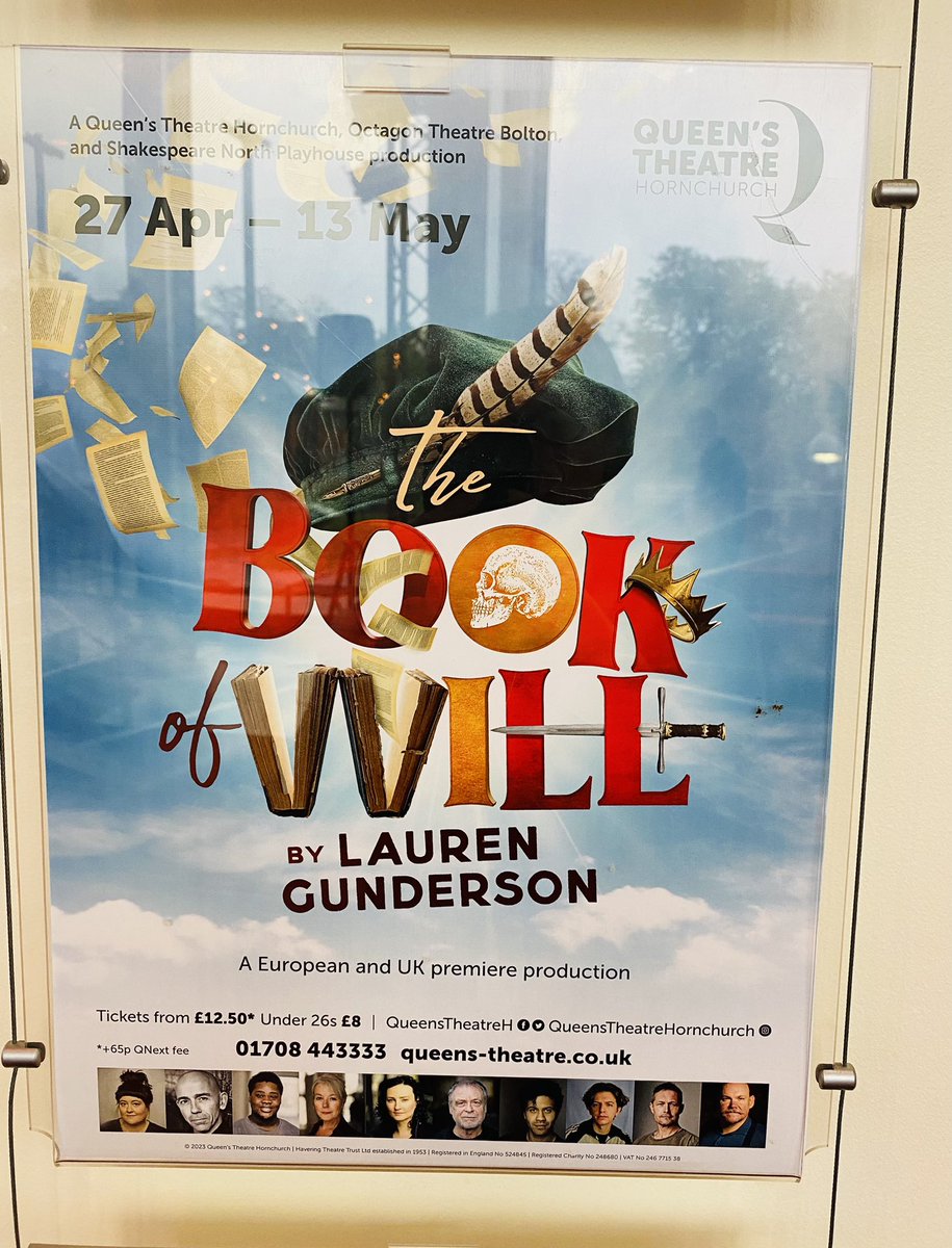 It’s the first preview of #TheBookOfWill @QueensTheatreH, in co-production with @octagontheatre & @ShakespeareNP. Cannot wait to have our very first audience for this European premiere of @LalaTellsAStory’s beautiful play!