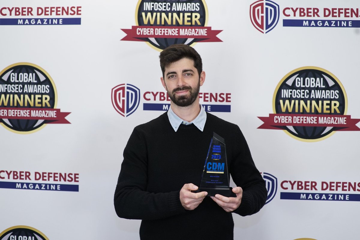 cyberdefensemag's tweet photo. Cyber Defense Magazine #CDM Publisher Gary Miliefsky is thrilled to Announce! The Prestigious Cyber Defense Magazine's Global Infosec Awards 2023 #Winner @redaccess_io  at the RSA Conference, Rise above the noise! https://t.co/zxPBTUNHD0