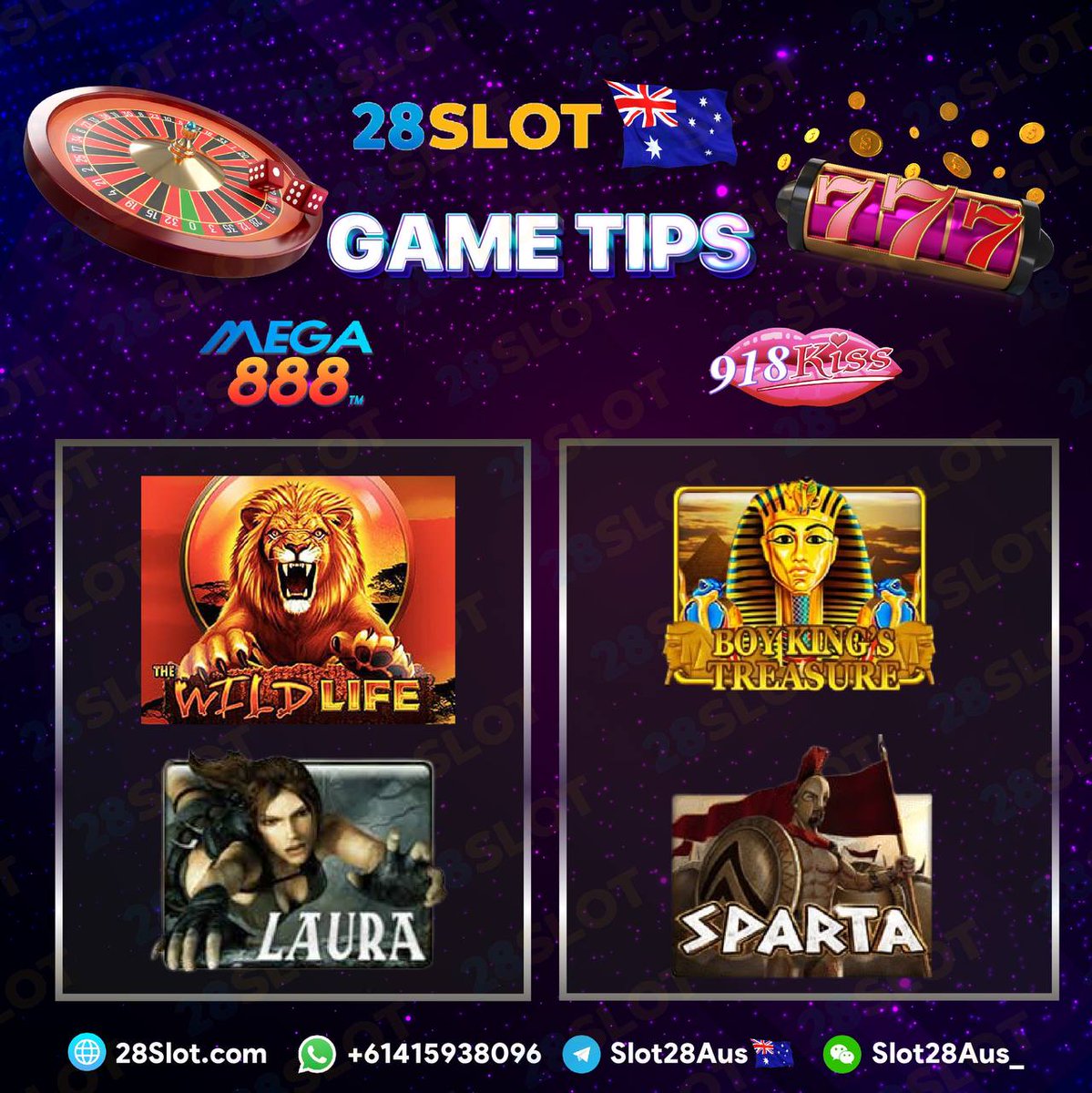 28SLOTAUS's tweet photo. 📷 28Slot AUS 
📷Win rate: 89.53- 91.21% 
📷WhatsApp : https://t.co/qvVJ1GT7Q1 
📷Telegram :  https://t.co/iYptv8BAGR
#OnlineCasino #slots #pokies #virtualcasino #onlinebetting #OnlineSlots #gamblingonline #aussiecasino #onlinemoney https://t.co/bkUohmOV9K
