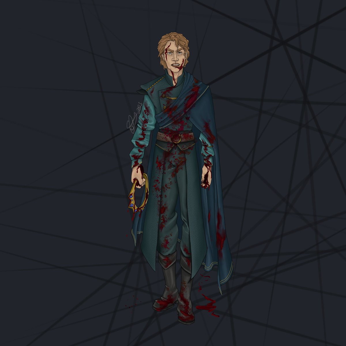 merydisposition's tweet photo. Just a warning there is blood in this pic

By popular demand, the last of the Corruption Arc OC’s……. Snooty Prince. Maybe he gets fed up being pushed around and used as a political pawn, and finally snaps. Time to keep the crown for himself.

#art #originalcharacter #twblood https://t.co/Z4UxwERfNM