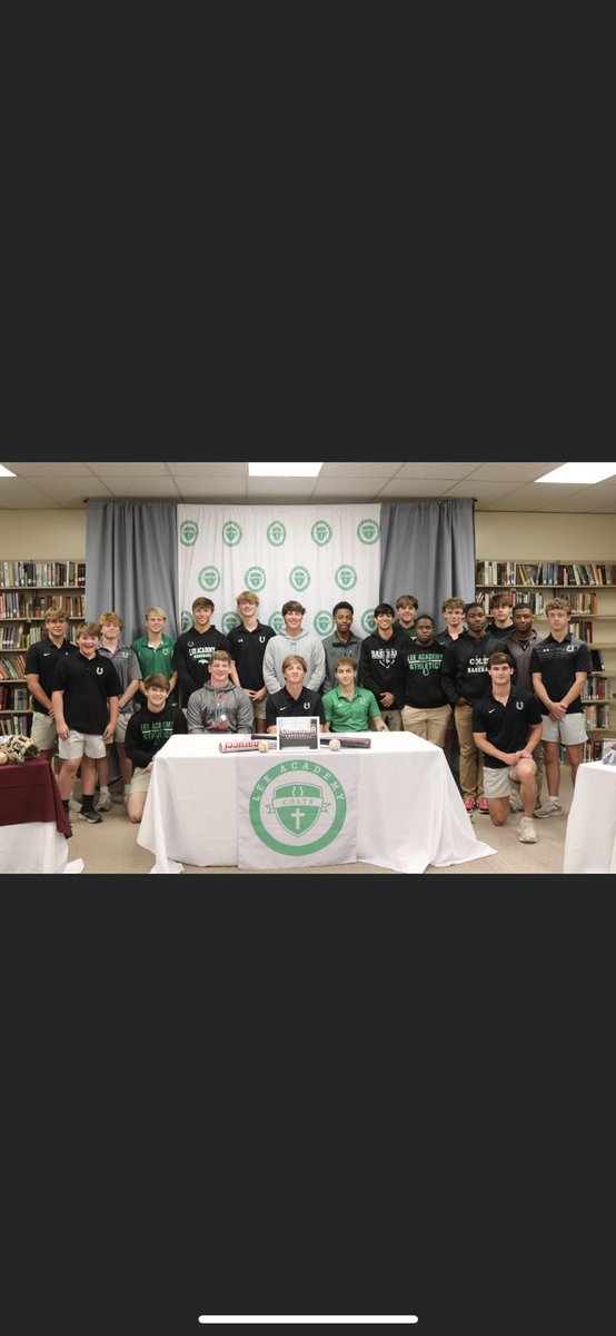 LeeMS_Baseball's tweet photo. Big congratulations goes to @ryanmooney04 for signing to @CoahomaCC_BSB this morning #LetsEarnIt https://t.co/2Fjohk3O1C