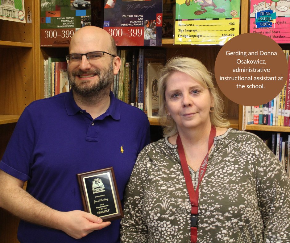 CCPS honors two CCPS media specialists who were recently recognized by the Maryland Association of School Librarians (MASL) as a nominee and finalist for its School Librarian of the Year Award.  Read the full story here: bit.ly/420a7s2.