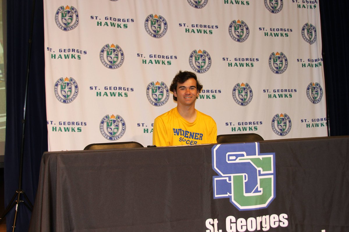 St_GeorgesTHS's tweet image. Congrats to #SGClassOf2023 Jacob Simpson who signed to play soccer @WidenerSports. We are proud of you! @JoshRickner @drjconnor299 @STGAthletics #NCCVTWorks #StudentAthletes #CareerAndCollegeReady