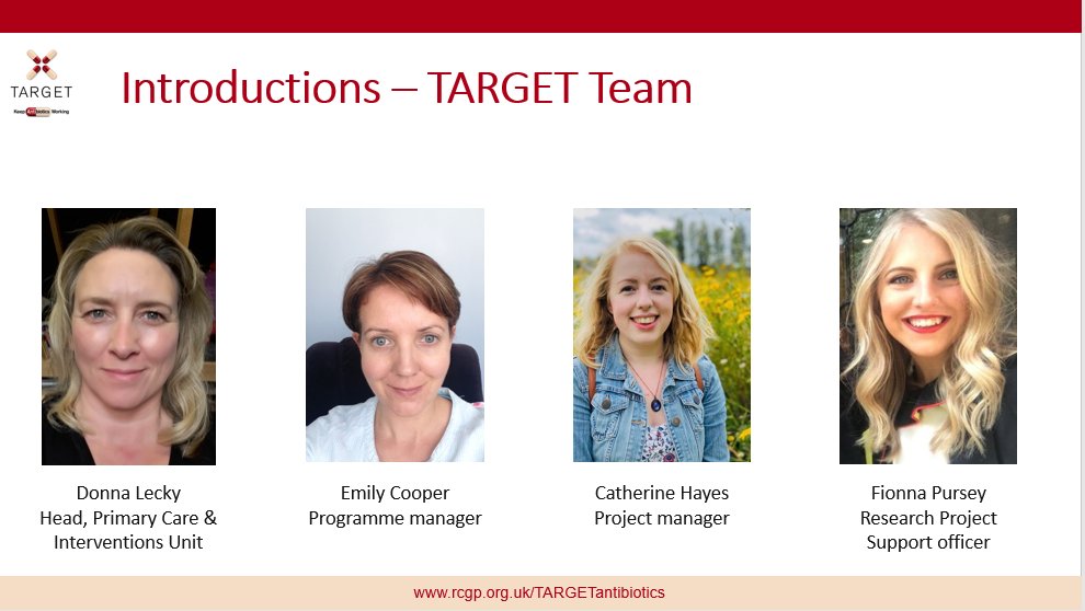 📣Starting in 5 minutes! #TARGETAntibiotics webinar with <a href="/rcgp/">Royal College of General Practitioners</a> 

Skin infections - Incorporating NICE antimicrobial prescribing guidelines 

Looking forward to hearing from our speaker and panellists