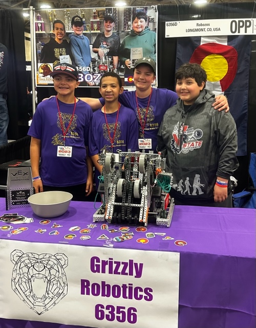 @trmsco robotics team ROBOZOS excited to be at Vex Worlds and ready for three days of competition! #VEXWorlds #RECFoundation #stvrainstorm @SVVSDsupt @KarlaAllenbach