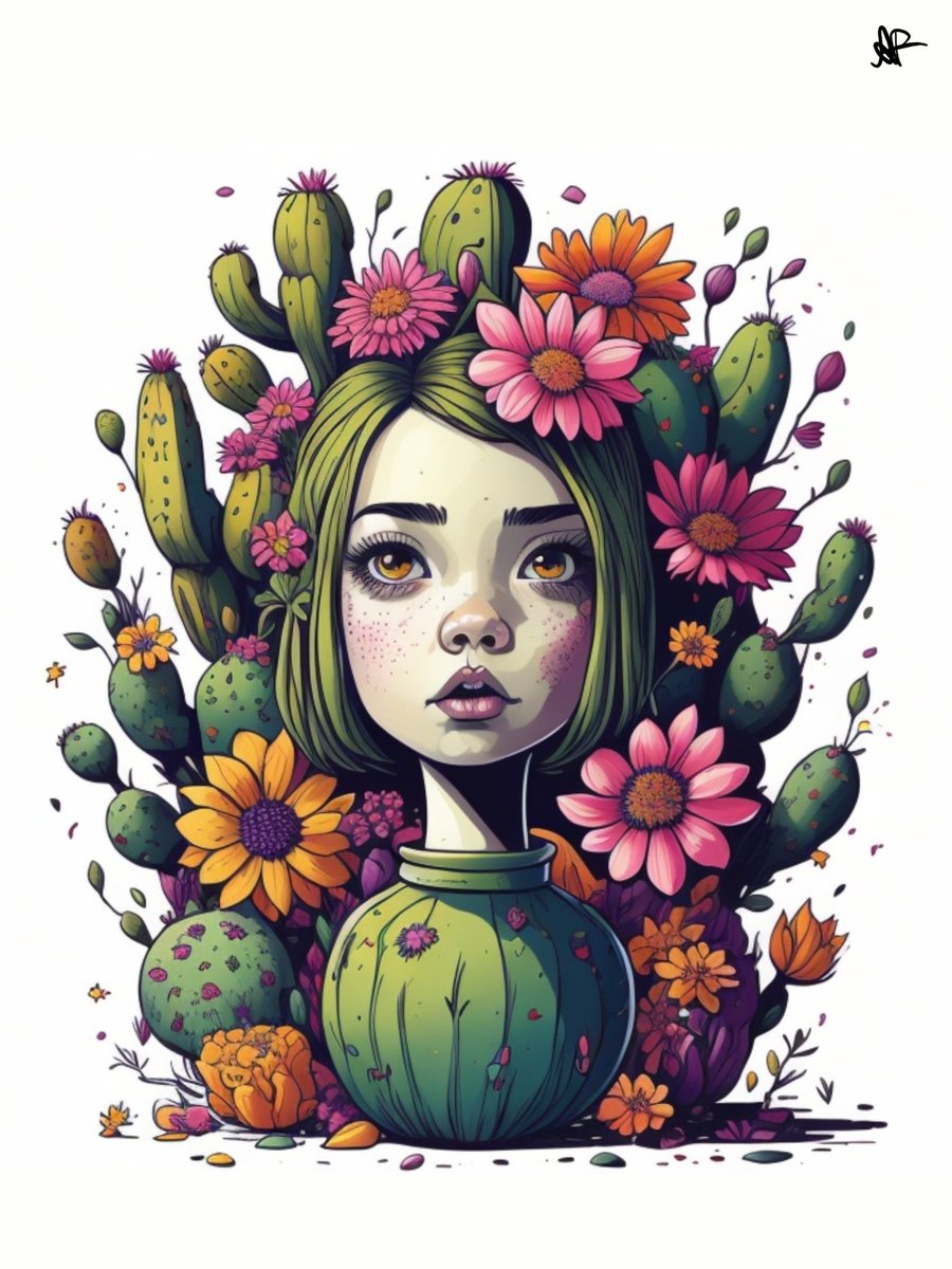 AFDESIGNANDART's tweet image. Price: 0.005ETH
#Surreal cactuses, #multicolored vases, and a #dreamy atmosphere! This mesmerizing #NFTs featuring a lost-in-thought #princesses are a beautiful symphony of vivid colors and intricate details. Perfect for those who appreciate the surreal and imaginative!"