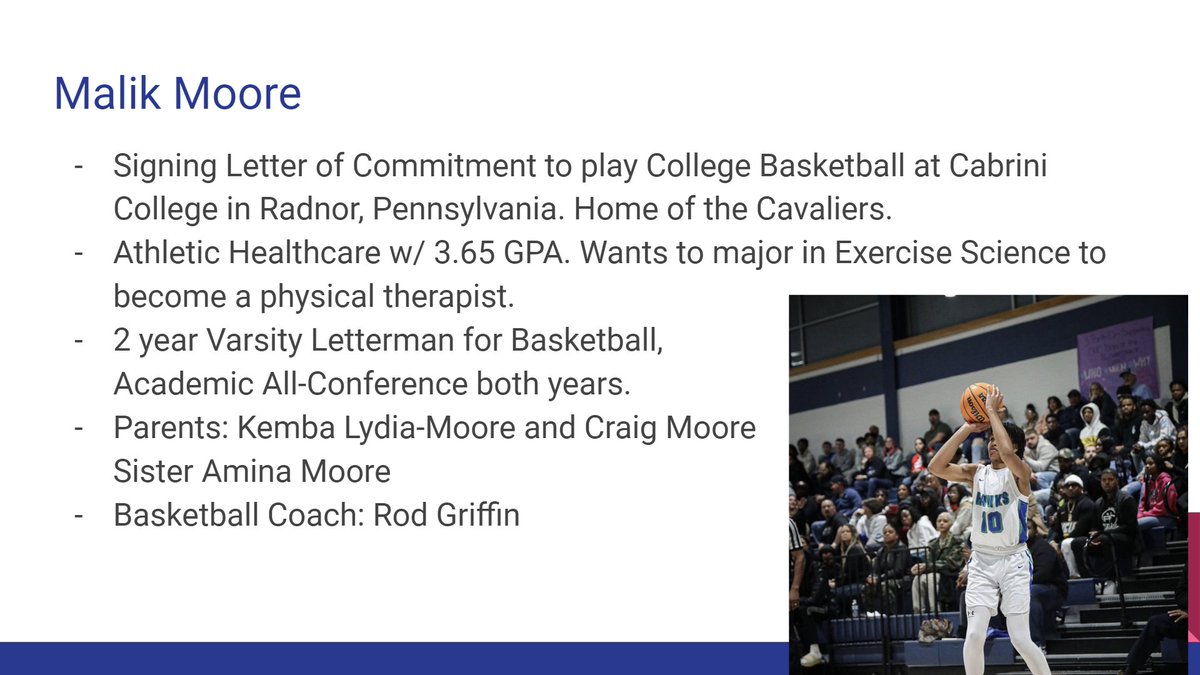 St_GeorgesTHS's tweet image. Congrats to #SGClassOf2023 Malike Moore who signed to play basketball @CabriniCavs. We are proud of you! @STGAthletics @drjconnor299 #NCCVTWorks #CareerAndCollegeReady #StudentAthlete