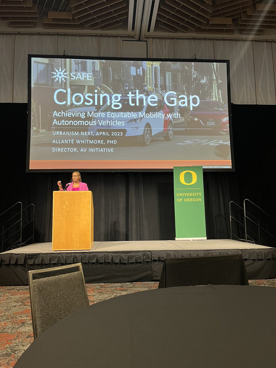 UrbanismNext's tweet photo. @AllanteWhitmore from @Securing_Energy 
Speaking on: Closing the Gap: Achieving more #equitable mobility with #autonomousvehicles https://t.co/97mJpcO7M3