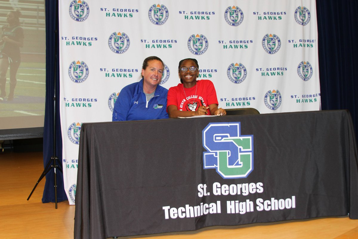 St_GeorgesTHS's tweet image. Congrats to #SGClassOf2023 Joyce Montgomery who signed to play soccer @BrynAthynLions. We are proud of you! @drjconnor299 @STGAthletics #NCCVTWorks #CollegeAndCareerReady #StudentAthletes