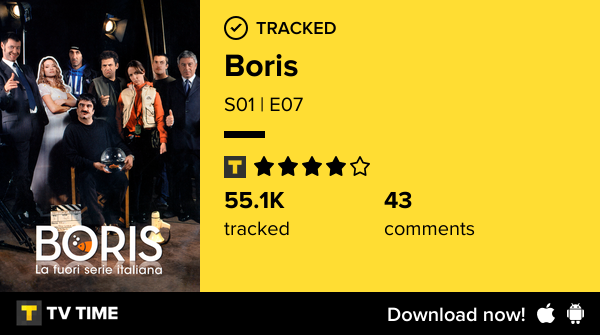readingtardis's tweet photo. Ho appena guardato l'episodio S01 | E07 di Boris! #boris  https://t.co/Limsl21tms #tvtime https://t.co/XQHPv4DbrH