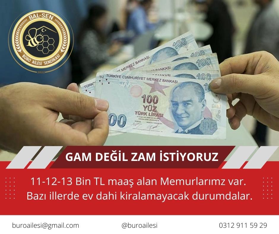 Memura Zam zaruri bir hal almıştır.
 #MemurGAMdeğilZAMistiyor