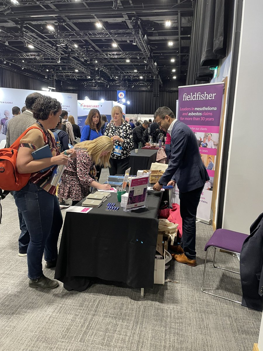Fieldfisher had a busy time at the BTOG conference today. Good chance to catch up with the lung cancer nurses we know.