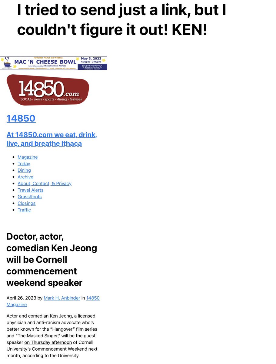 wfsarah's tweet photo. My mom couldn’t figure out how to Email me a link to an article, but she knew her priorities…😂 @kenjeong , this is great! https://t.co/GOeS1S19Eu