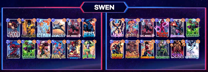 I won the biggest competition in Korea. 
'Jucon Open Cup'

128 Players Single Elim until Top 4 

Top 4 - BO3 Conquest  

 The best deck for this patch is the 'Hit-Monkey &amp; Shehulk' deck. This deck can beat any deck except the Galactus deck. 

#MarvelSnap #marvelsnapdecks