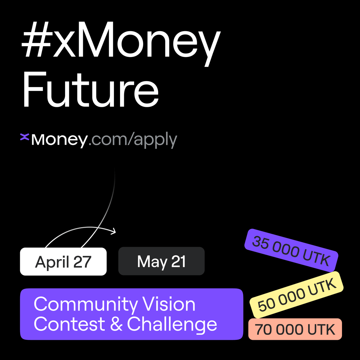 1/

🆕  You've been with us every step of the way, but now it's time to get even closer. Closer to everything money.

Enter the #xMoneyFuture Challenge, taking us one step closer to the final stage of our transformation.

To #xMoney.