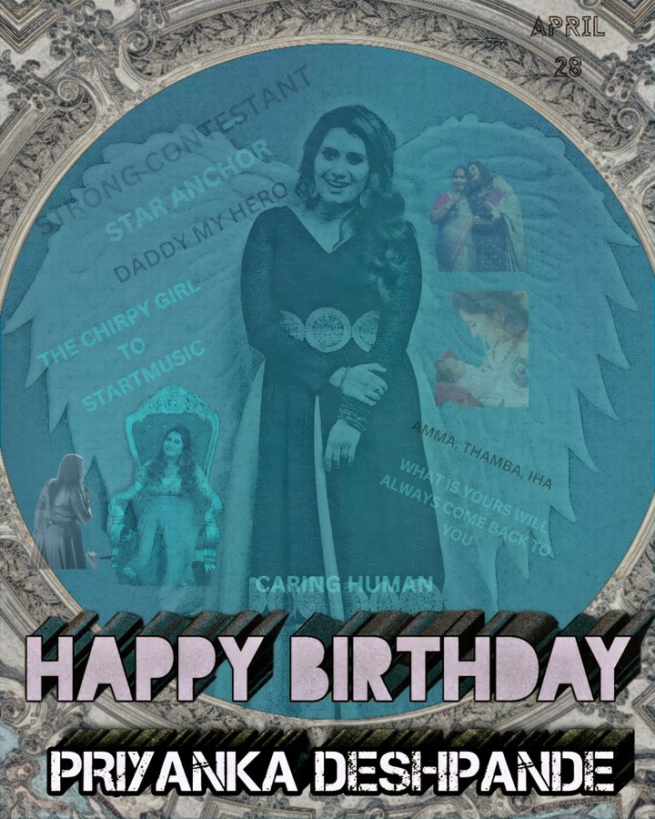 ImIm39230827's tweet photo. #HBDPriyankaDeshpande 
THANK YOU FOR BEING OURS AKKA 🥺❤️A BEAUTIFUL SOUL FILLED WITH LOTS OF TALENT, HOPES, LOVE, COURAGE, HUMBLENESS, A GIVING NATURE, CLARITY, ONE WHO WANTS PEOPLE TO GROW, ONE WHO ALWAYS THERE FOR US, A WARMTH NATURE, KINDNESS..U R GOD'S GIFT 🥰 @Priyanka2804 https://t.co/pHgNk5vQOt