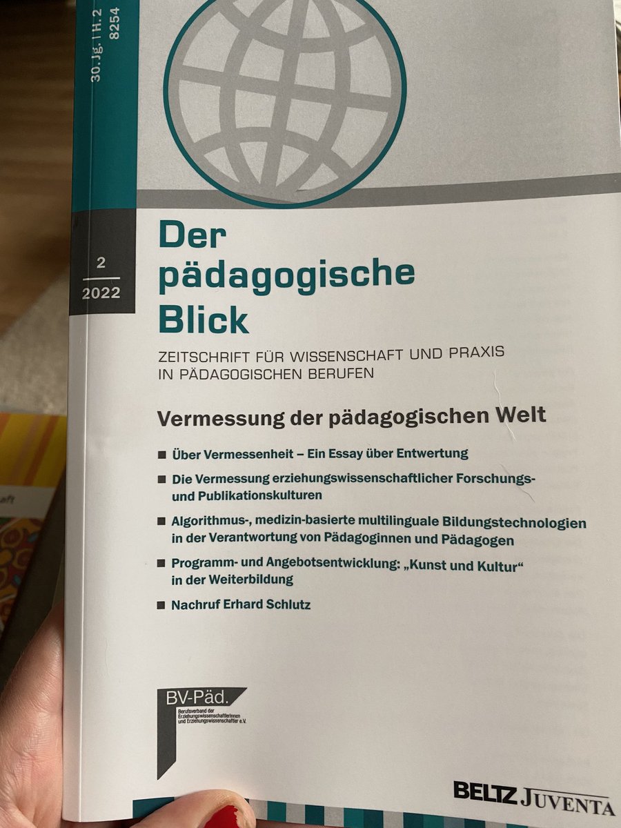 paedblick's tweet photo. Die #Vermessung der #pädagogischen Welt ist erschienen! Mit Beiträgen u.a. von B. Schmidt-Hertha, S. Ellinger und I. Koppel
#Pädagogik #PädagogischesWissen #Erziehungswissenschaft #Bildung https://t.co/KqpyyWdq1S