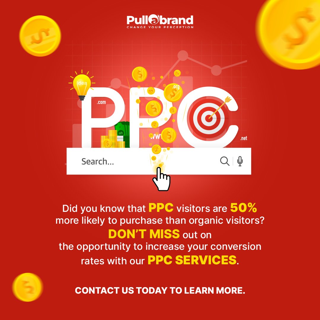 pullabrand's tweet image. PullABrand is the best at providing PPC services. PPC is considered one of the most effective marketing tactics to attract potential users and convince them to perform a task at your site.
#entrepreneurcommunity #motivationnation #successstories #businesssuccess #motivationdaily