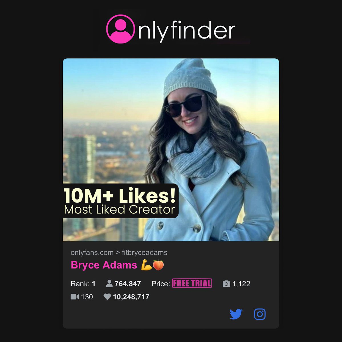Bryce Adams 💋 on X: Im proud to be the first creator to reach 10 Million  likes! ❤️😊 t.coZe5cq6Gwt6  X