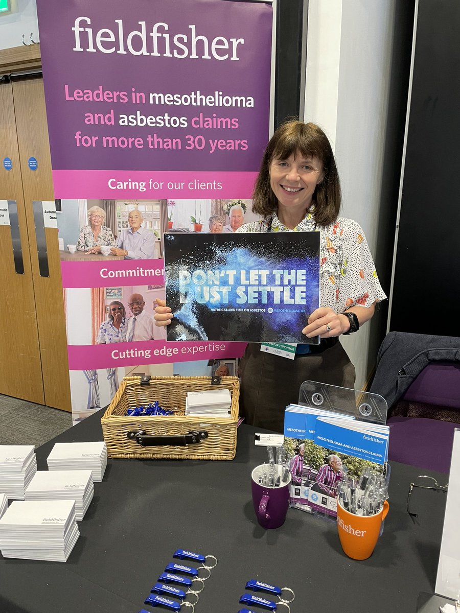 Mesothelioma UK are at the BTOG conference and it’s a good time to look up and sign their petition to establish a register of all asbestos. 
#mesothelioma #dontletthedustsettle 
#fieldfisher 
#BTOG2023