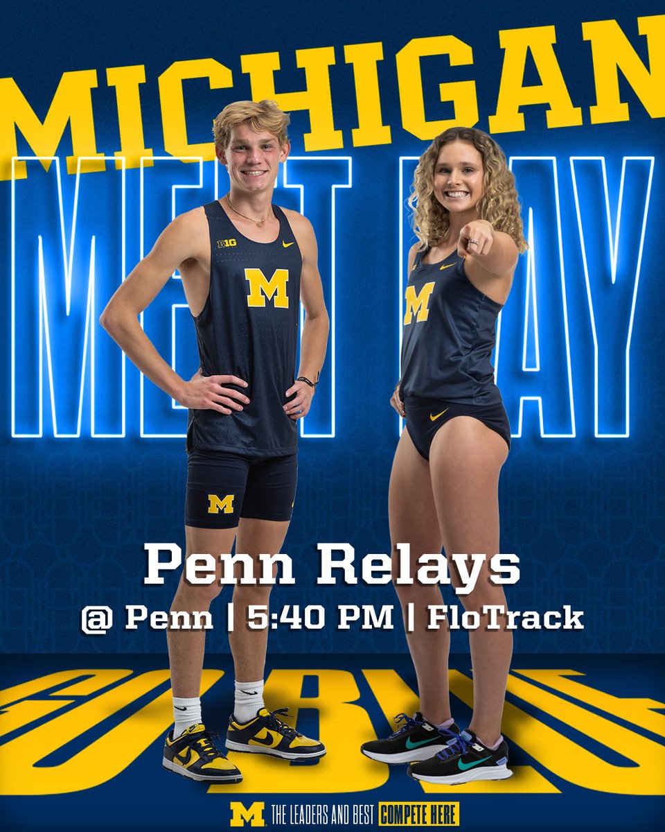 Michigan Track & Field / Cross Country on Twitter "The Wolverines are kicking off day☝of Penn