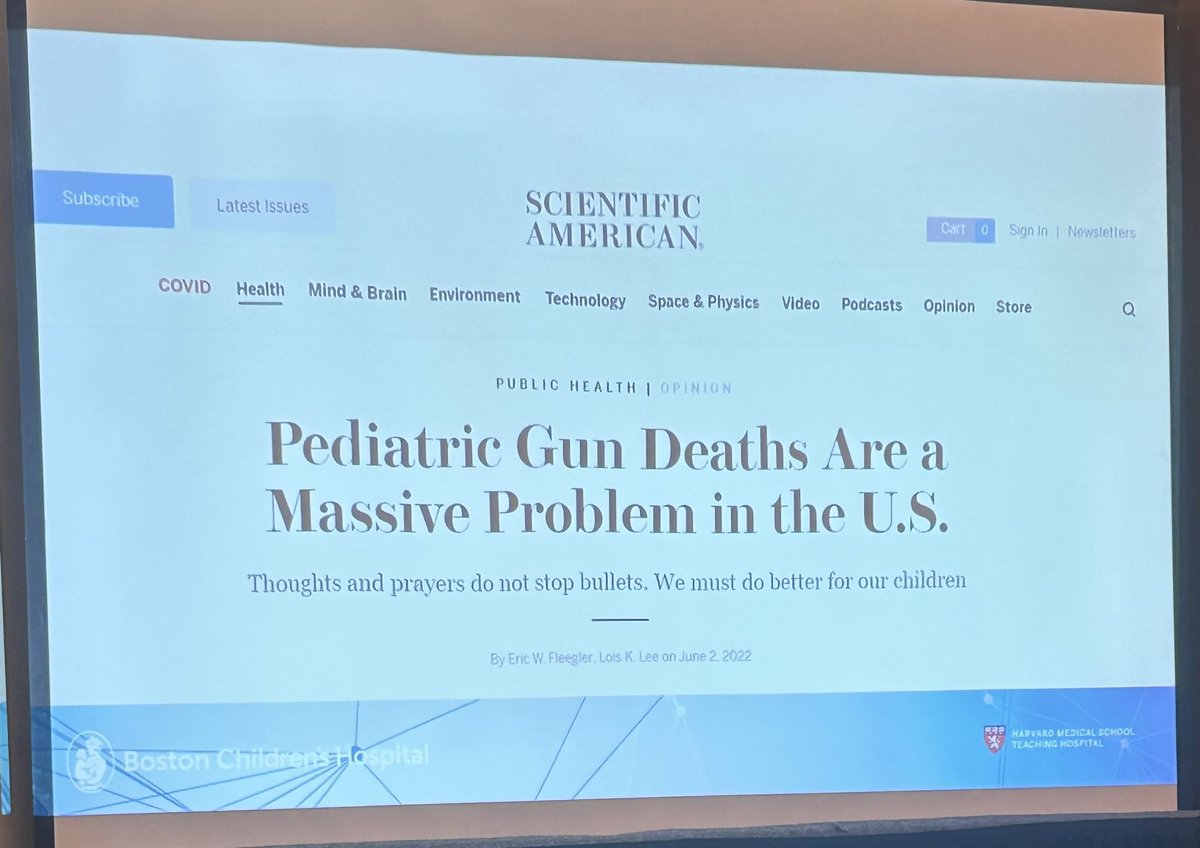 “Thoughts and prayers do not stop bullets. We need to do better for our children.” @LoisLeeMD #APAFellows2023 #PAS2023