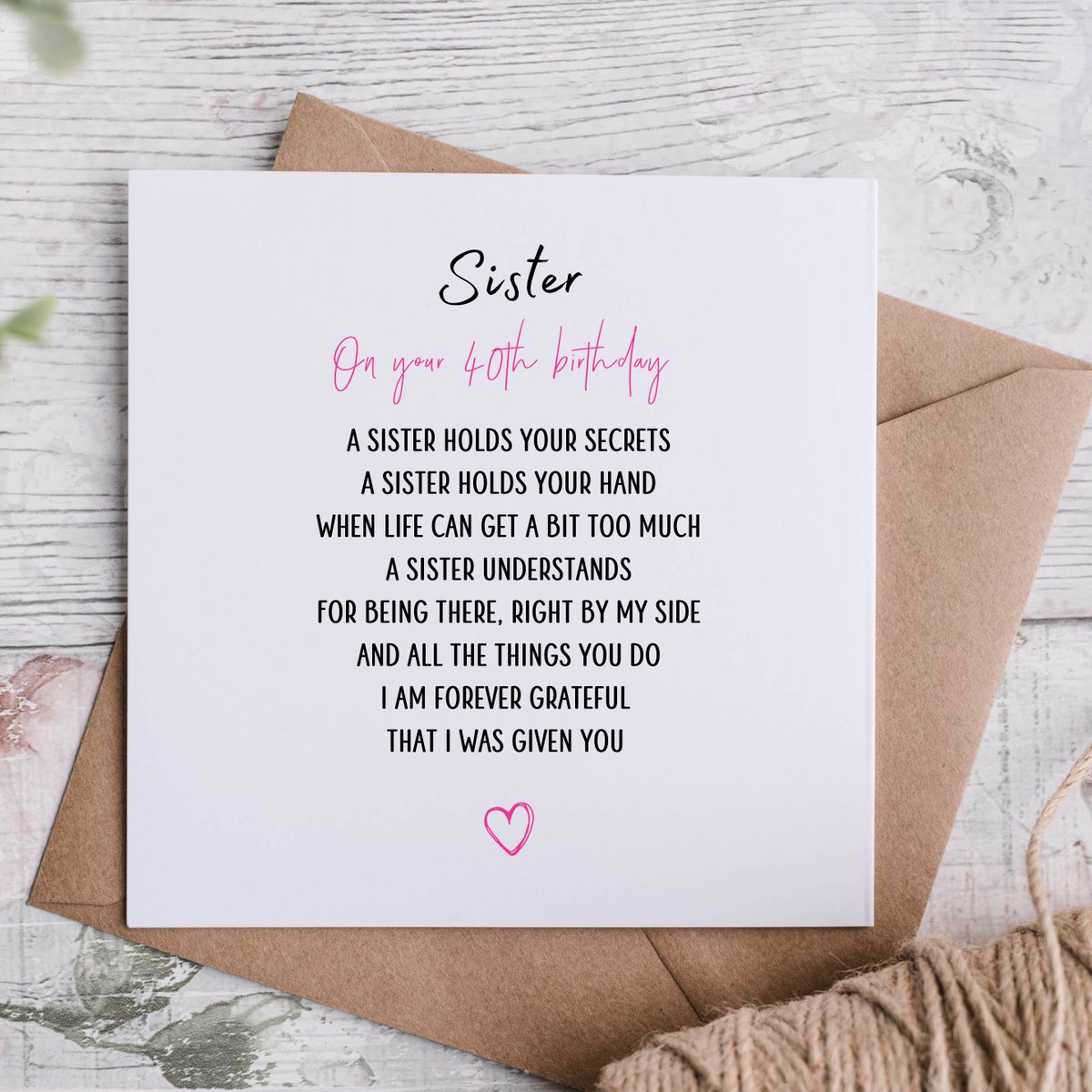 Shmuncki's tweet image. Thanks for the kind words! ★★★★★ "So lovely it made my sister cry, in a good way! Thank you." Alanna etsy.me/3NkaGsO #etsy  #birthday #pink #forsister #sistercards #tomysister #sisterprints #sisterkeepsake #sisterpoemprint