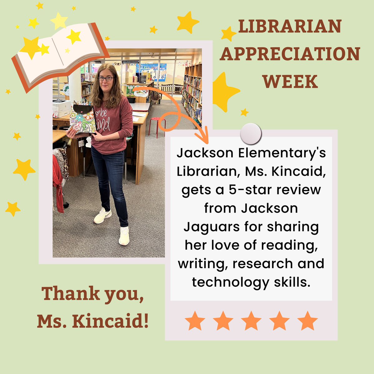 JacksonPlano's tweet image. We love Ms. Kincaid and all she does at Jackson! She is always working hard to find fun projects for the kids in library! #pisddedicatedtocaring #pisddedicatedtolearning  @Amy_Kincaid_