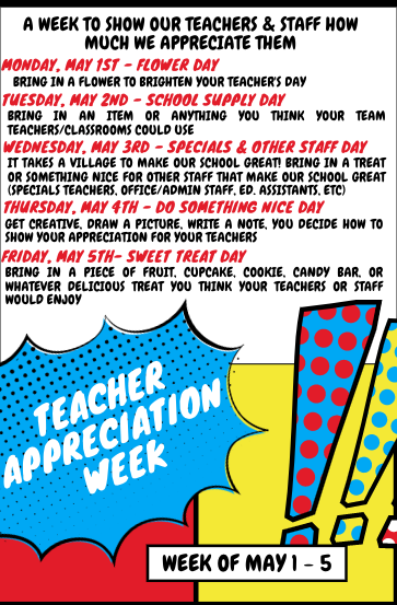 WalkerNxGL's tweet photo. Help us show apprecaition for the Walker Staff during Teacher Appreciation Week! #wawmproud https://t.co/shCTQXsLzi