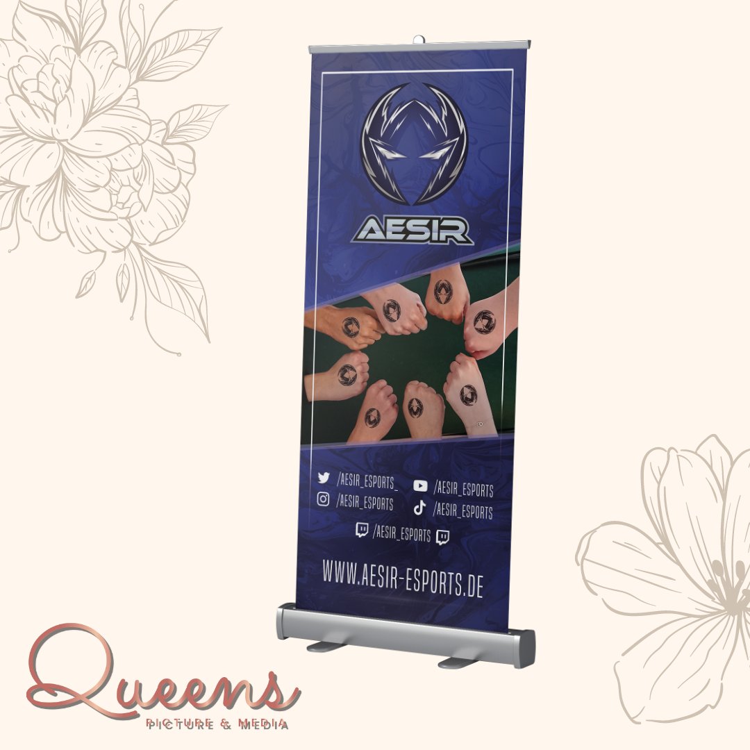 QueensPicMedia's tweet image. RollUp Design für @Aesir_eSports_  

#marketing #rollups #mediadesign