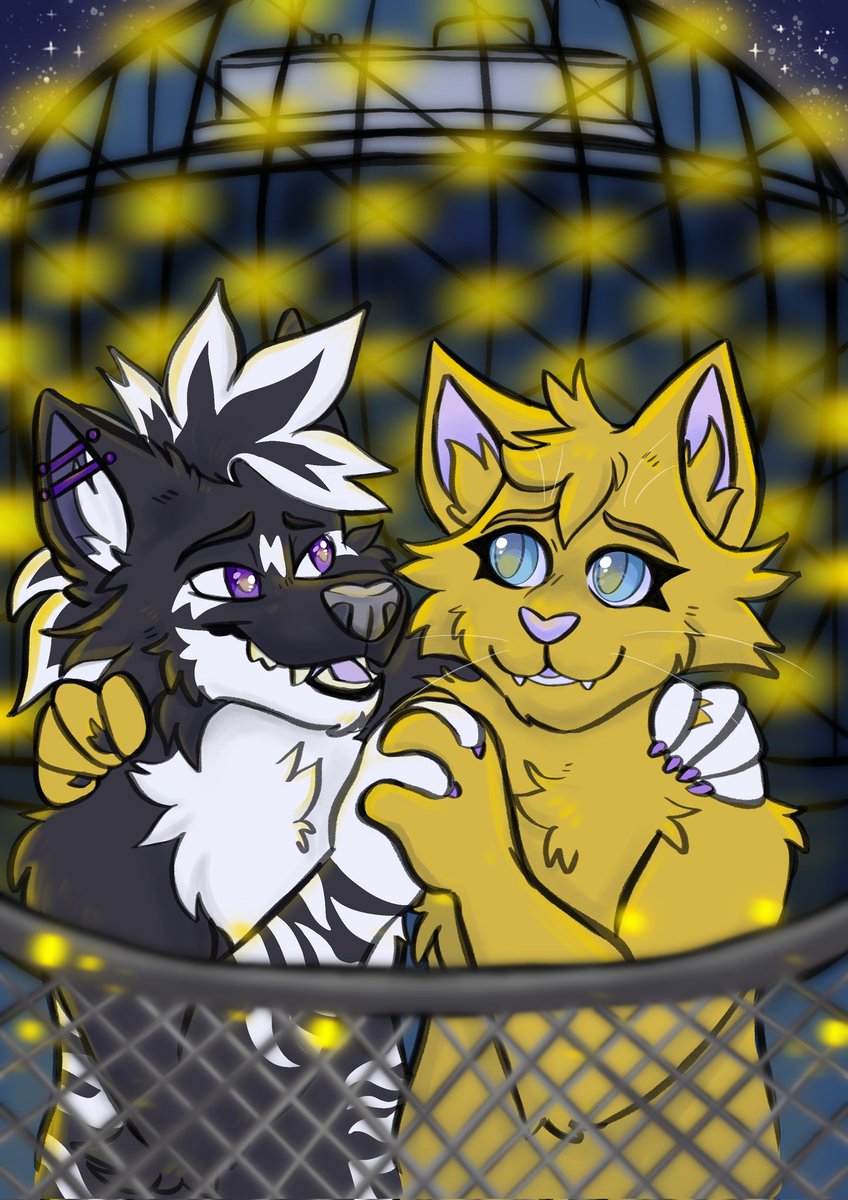 Cookies_N_Yeen's tweet image. I can't believe it's already been 4 years with the light of my life 💙💛  You mean everything to me and I'm so lucky to have had you for this long. I love you so very much @Sammythecatt 💝 I couldn't ask for a better best friend and partner 🥰💜

🎨- @GoodandSlimy thank you!!
