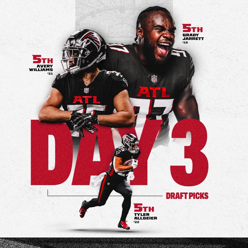 AtlantaFalcons's tweet photo. Everything you need to know ... to be in the know for the #NFLDraft