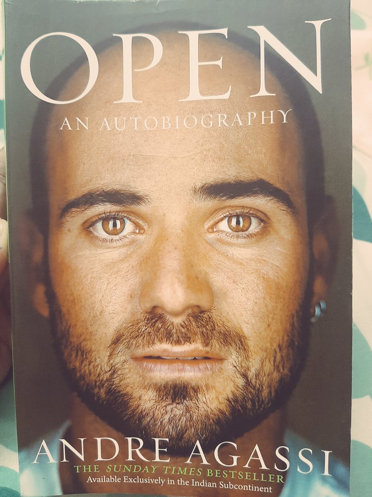 Finished reading #Open by @AndreAgassi !'Stunningly good' would be an understatement.Loved every bit of this book. Some of my fav lines in a🧵