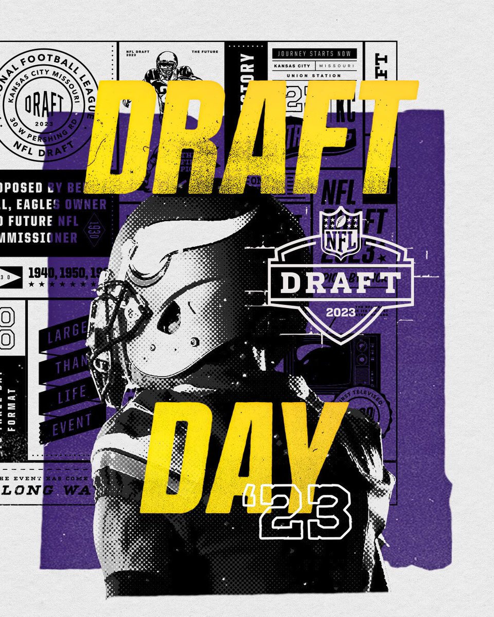 Vikings's tweet photo. DRAFT DAY‼️ https://t.co/aHwIfxemjL