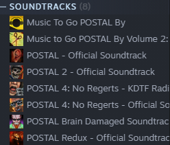 POSTAL 4: No Regerts Official Soundtrack no Steam