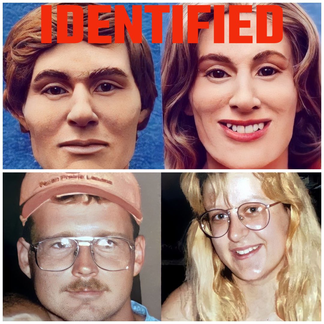 TheDoeNetwork's tweet photo. #identified On April 9, 1995, the bodies of a man and woman were discovered in McAlester, Oklahoma. In September 2022, they identified as Brian and Rachel Burr. They were husband and wife.
If you have any information regarding this case, please contact the OSBI at 800-522-8017. https://t.co/IUzQv6idGk