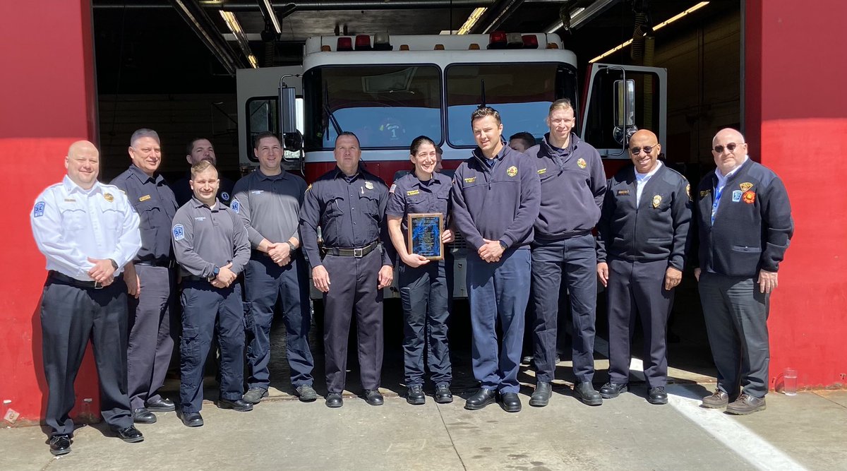 ClevelandEMS's tweet photo. Congratulations to Captain Wearstler, Paramedic Cehovic and Paramedic Gutermuth who were recognized along with members of @CLEpolice and @ClevelandFire by @metrohealthCLE for Excellence in EMS. https://t.co/rarLgJWA7D
