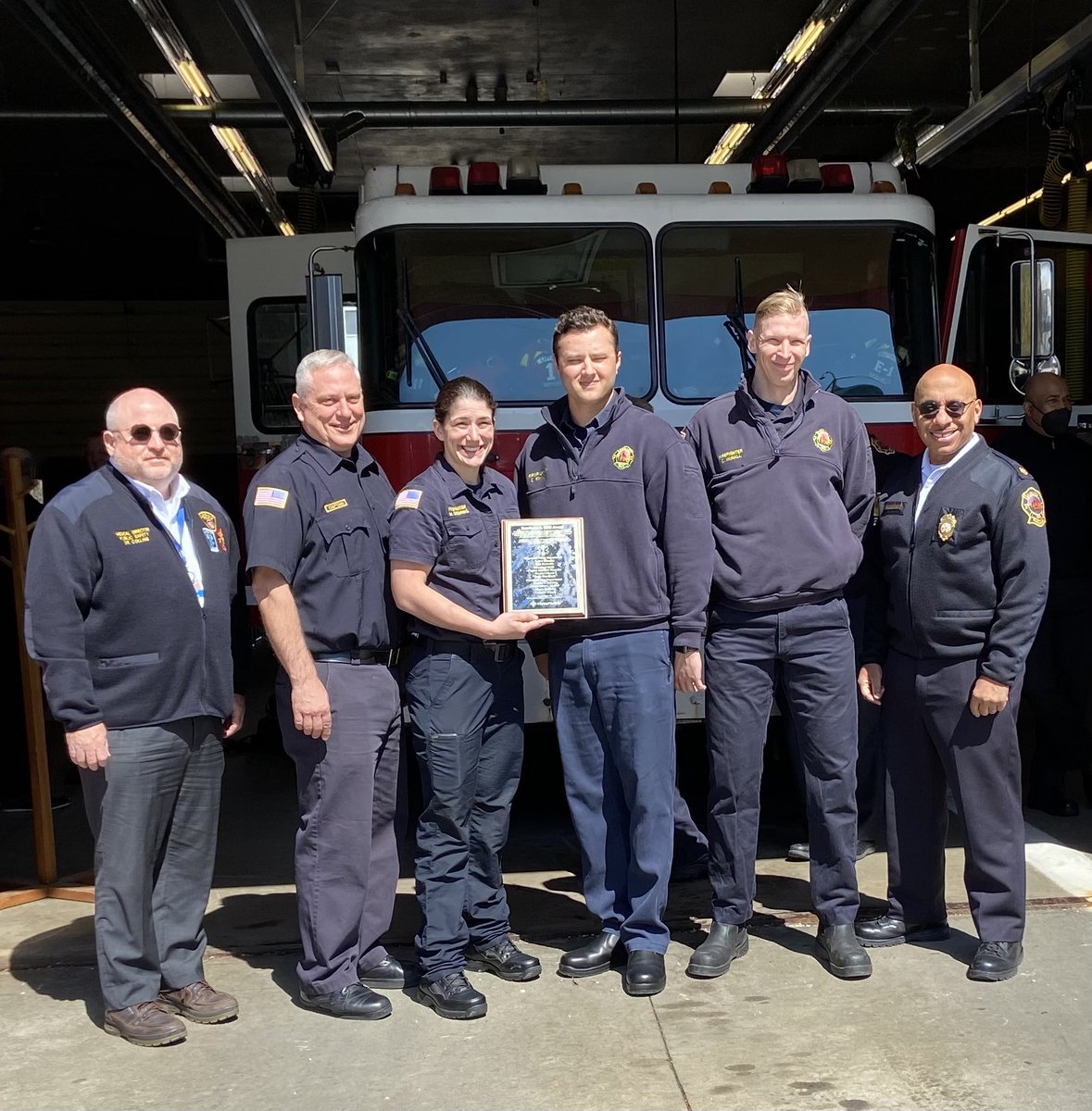 ClevelandEMS's tweet photo. Congratulations to Captain Wearstler, Paramedic Cehovic and Paramedic Gutermuth who were recognized along with members of @CLEpolice and @ClevelandFire by @metrohealthCLE for Excellence in EMS. https://t.co/rarLgJWA7D