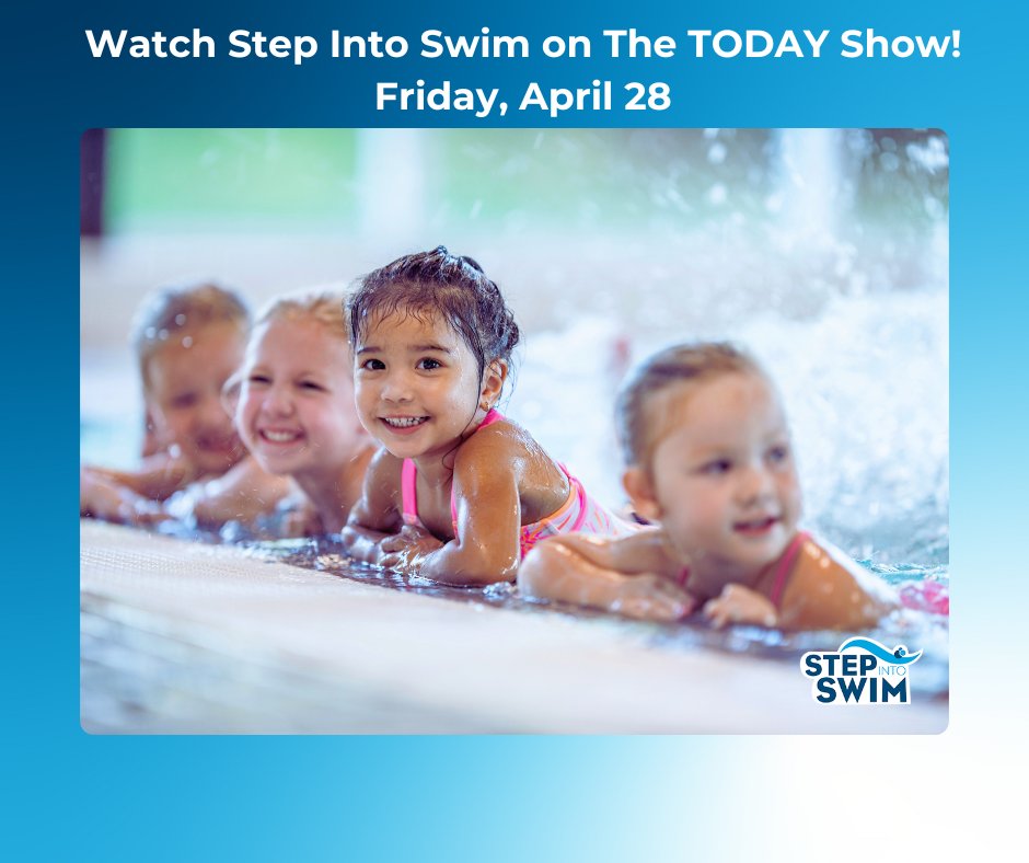 Step Into Swim is back at the TODAY Show! Tune in tomorrow during the 8 a.m. ET hour for the water safety information you need to know as we head into the summer, starting with National Water Safety Month in May. #NWSM #SwimSafety