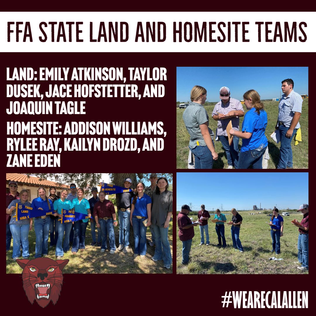 calallenisd's tweet photo. Members of land evaluation teams judge sites based on characteristics of the soil and observations of landscape conditions, then recommend land treatments considering factors such as soil characteristics, vegetative conditions and planned use for the site.🐾😻 https://t.co/zF7dkrkLTa