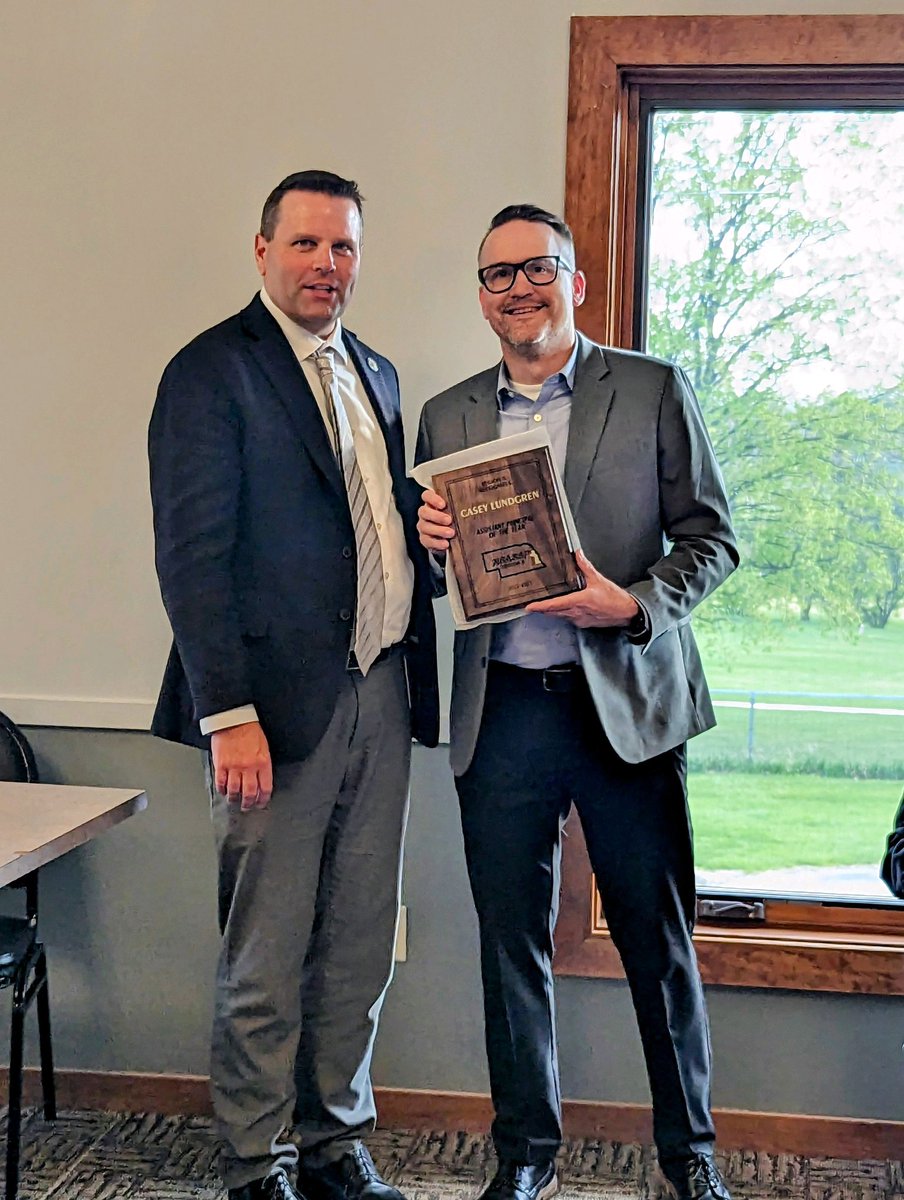 MWHSWildcats's tweet image. The Millard West Admin Team was well represented last night at the NSASSP Region II Award Ceremony. Congratulations, Sam Ballard - New Administrator of the Year! And Casey Lundgren - Assistant Principal of the Year! #wildcatpower