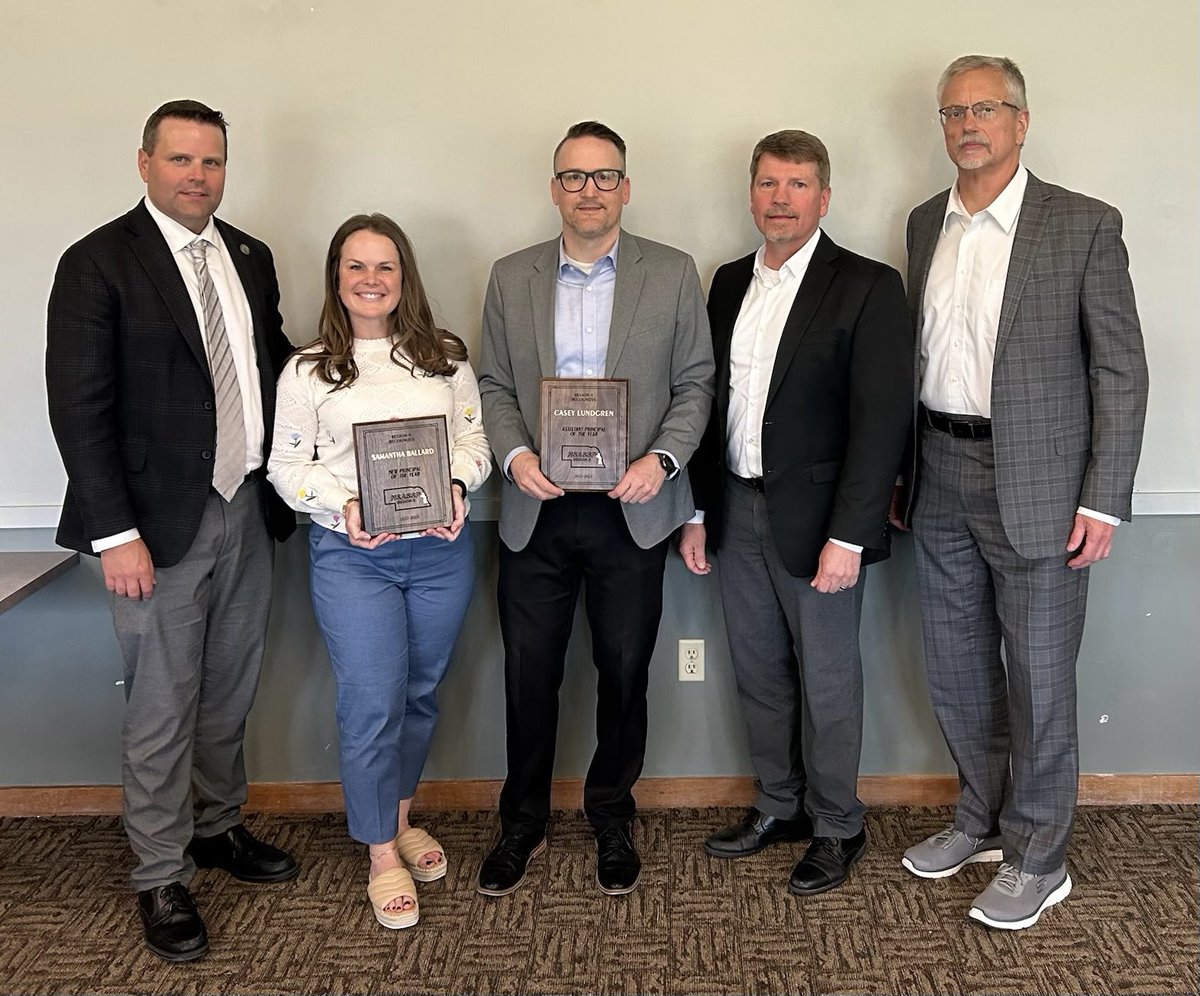 MWHSWildcats's tweet image. The Millard West Admin Team was well represented last night at the NSASSP Region II Award Ceremony. Congratulations, Sam Ballard - New Administrator of the Year! And Casey Lundgren - Assistant Principal of the Year! #wildcatpower