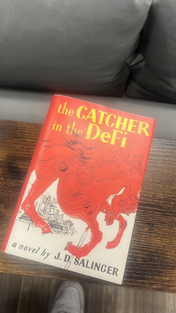 dissociates__'s tweet photo. Hell yeah Lfg. Any great novel could be improved with some Web3 and financial derivative math. Bet DeFi Chad Caulfield doesn’t skip out on Sunny like that, this would be a man who knows how to get his moneys worth https://t.co/t7NmVBtq3V