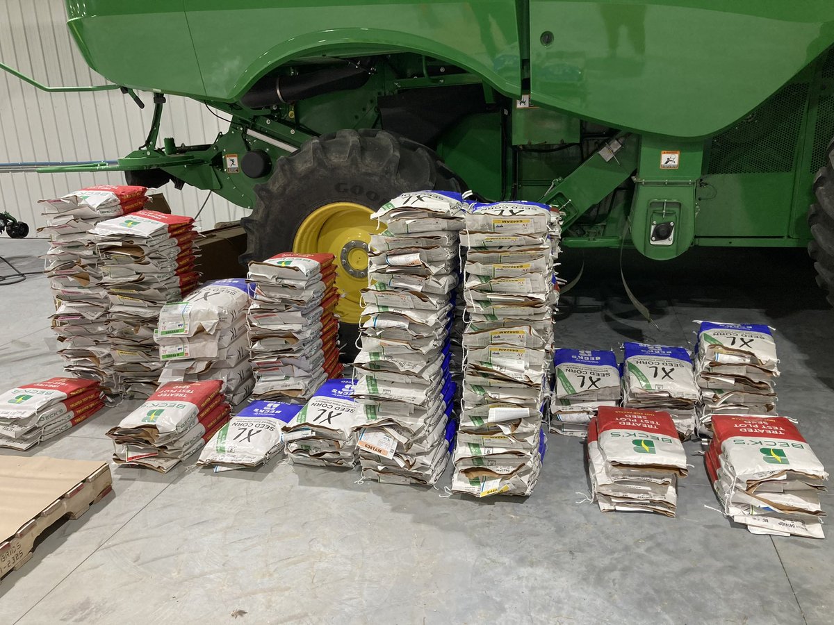 Test plot seed is sorted and ready to be planted! 🌽👏🏻 #becks #seed #plant23 <a href="/BecksHybrids/">Beck's Hybrids</a>