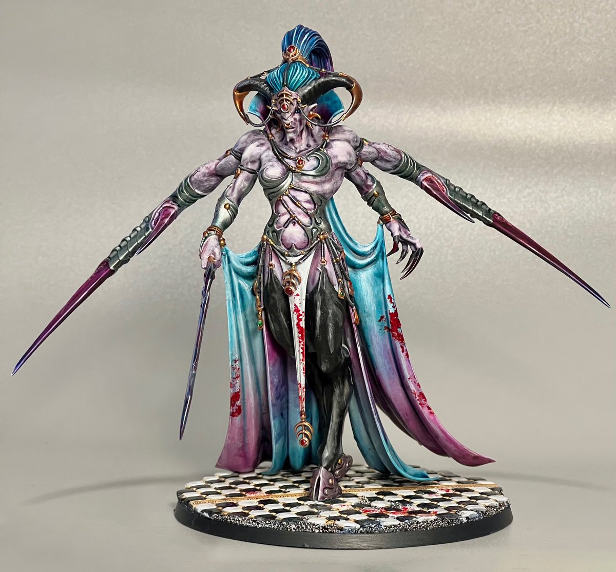 Here is my Keeper of Secrets, greater daemon of Slaanesh and 