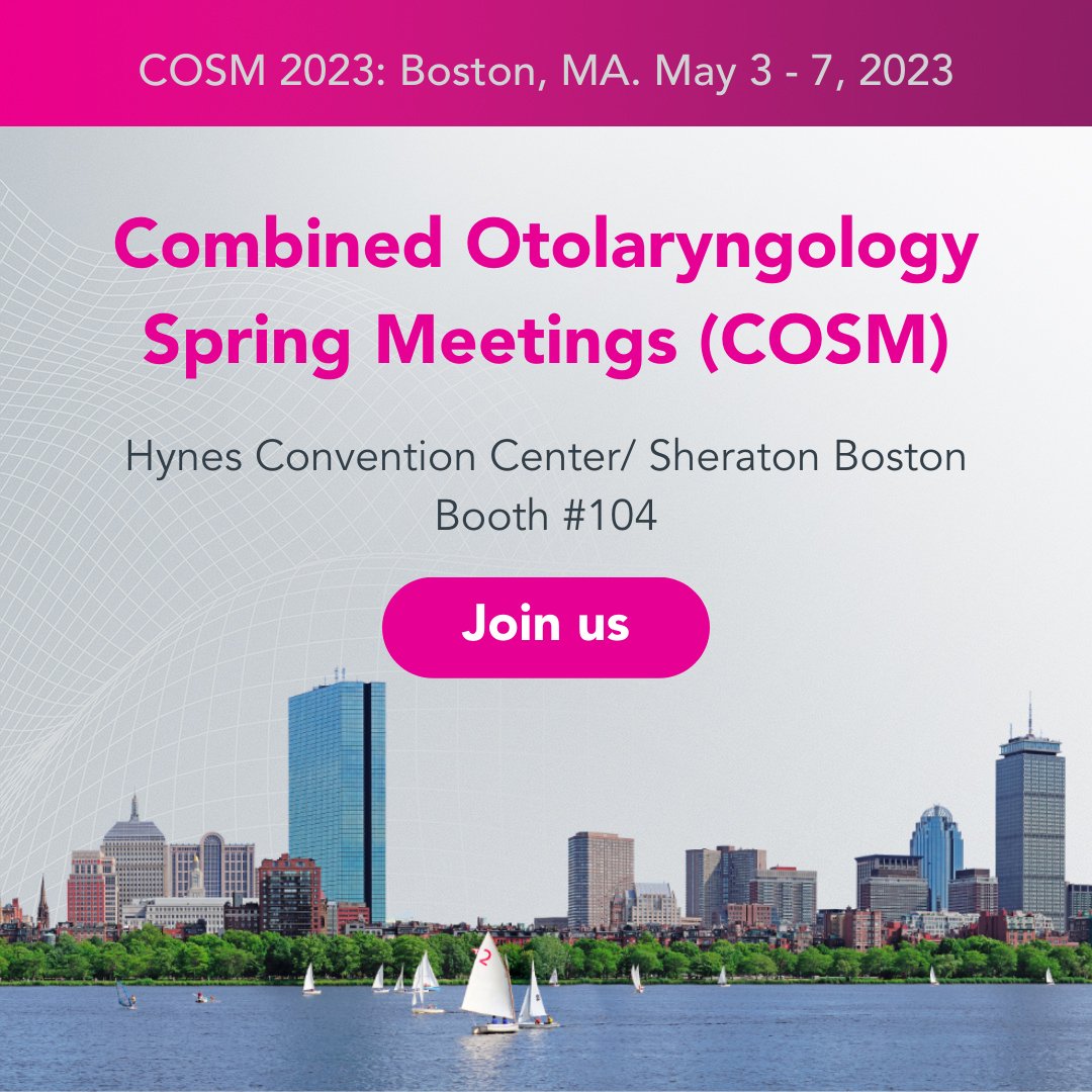 Acclarent's tweet photo. We’re heading to Boston for the Combined Otolaryngology Spring Meetings (COSM)! Stop by our booth #104 to learn more about Acclarent and our latest products. We can’t wait to see you there!
#Acclarent #ENT #COSM https://t.co/EjKhnOmmV9